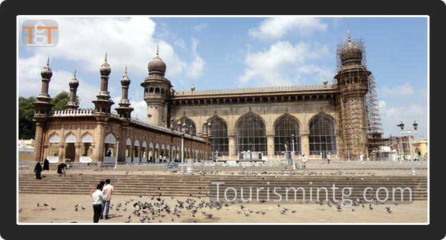 Mecca Masjid, Hyderabad Tourism, Telangana.